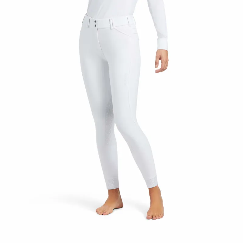 Ariat Tri-Factor Grip Knee Patch Breech in White